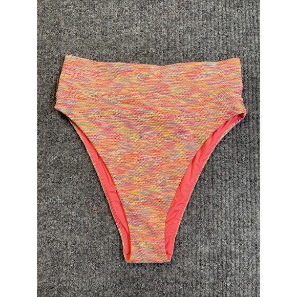 American Eagle Outfitters Aerie SMALL High Cut Cheeky Bikini Bottom Colorful NEW - Picture 1 of 7